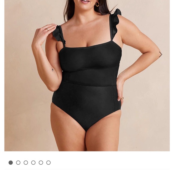 Black summer salt one piece bathing suit - Picture 1 of 4